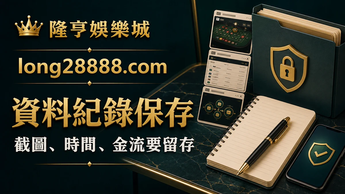 資料紀錄保存 隆亨娛樂城資料紀錄保存圖