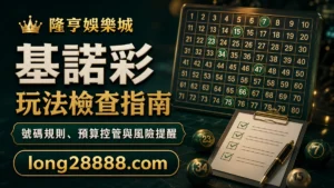 基諾彩玩法檢查指南：號碼規則、預算控管與風險提醒 封面圖