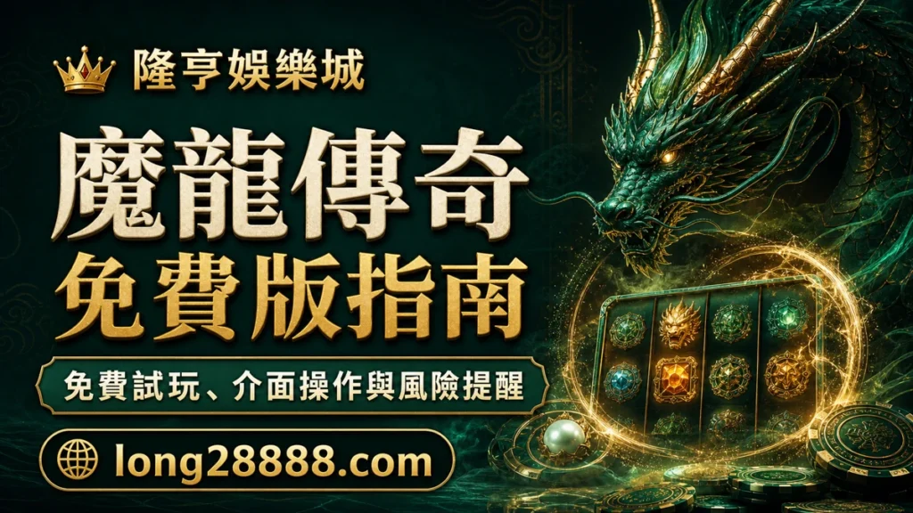 魔龍傳奇免費版指南：試玩入口、介面操作與參與前檢查 封面圖