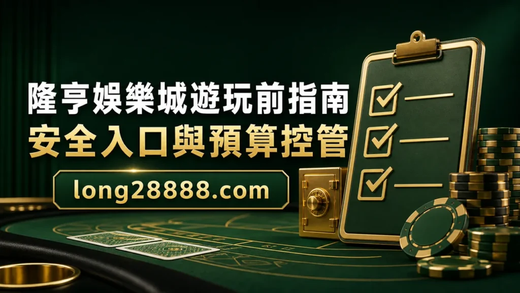 隆亨娛樂城遊玩前指南,安全入口與預算控管封面