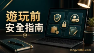 隆亨娛樂城遊玩前安全指南封面，圖中文字為遊玩前安全指南，提醒讀者先看入口、預算控管與風險提醒。