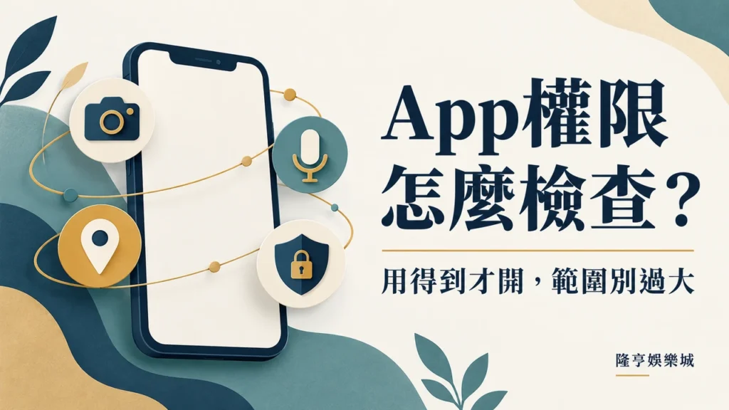 App權限怎麼檢查：用得到才開，範圍別過大