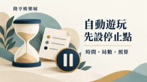 自動遊玩先設停止點：時間、局數與預算
